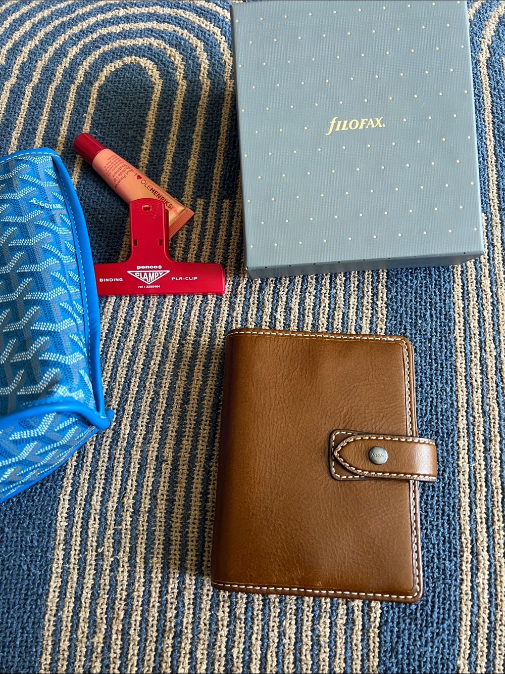 Filofax Malden Pocket 6-Ring Organizer in Ochre Leather